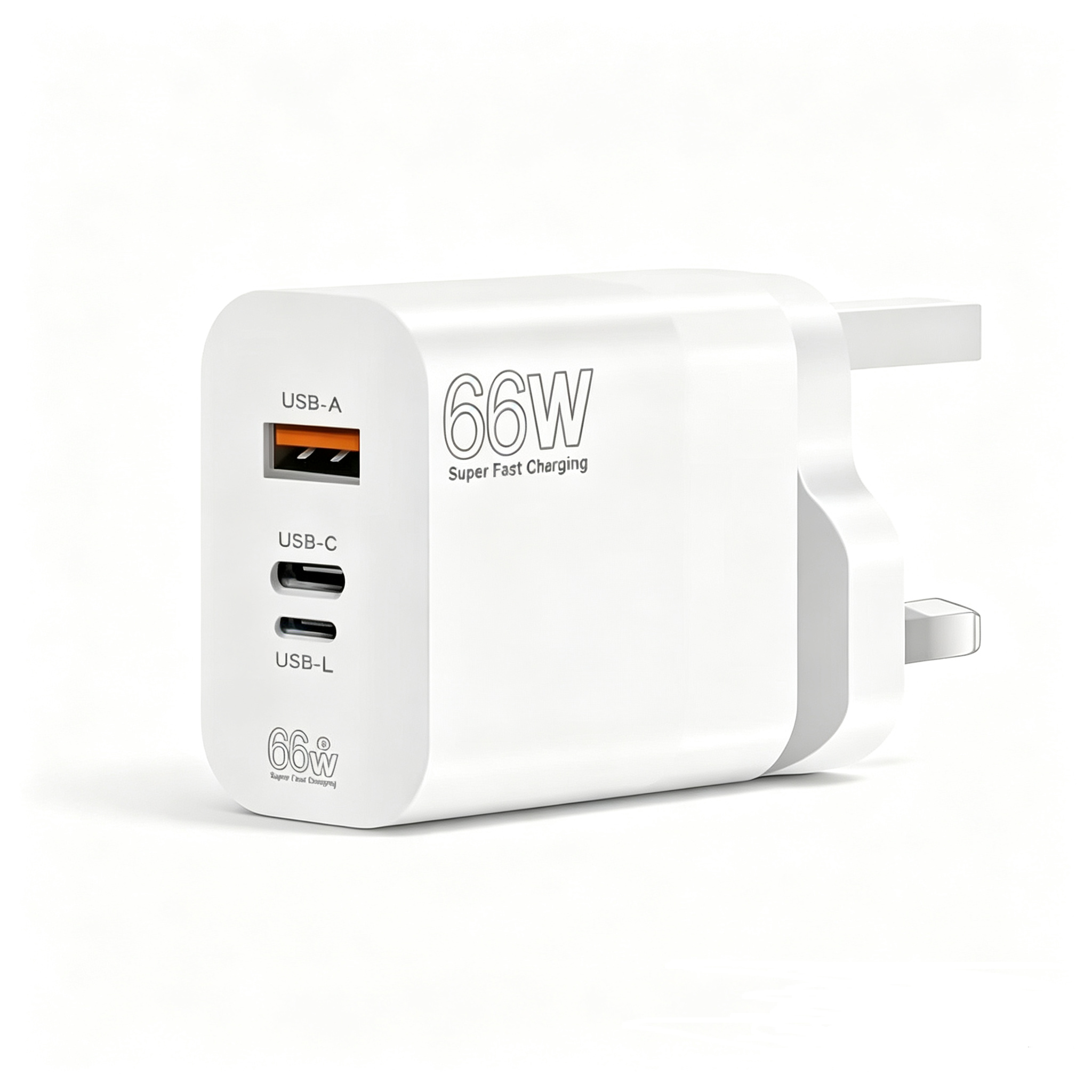 Cross-border 66W Triple Port Super Fast UK Wall Charger,DonvisTek,Cross-border 66W Triple Port Super Fast UK Wall Charger