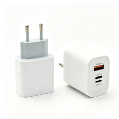 66W 3-Port EU Plug GaN Fast Charger,DonvisTek,66W 3-Port EU Plug GaN Fast Charger