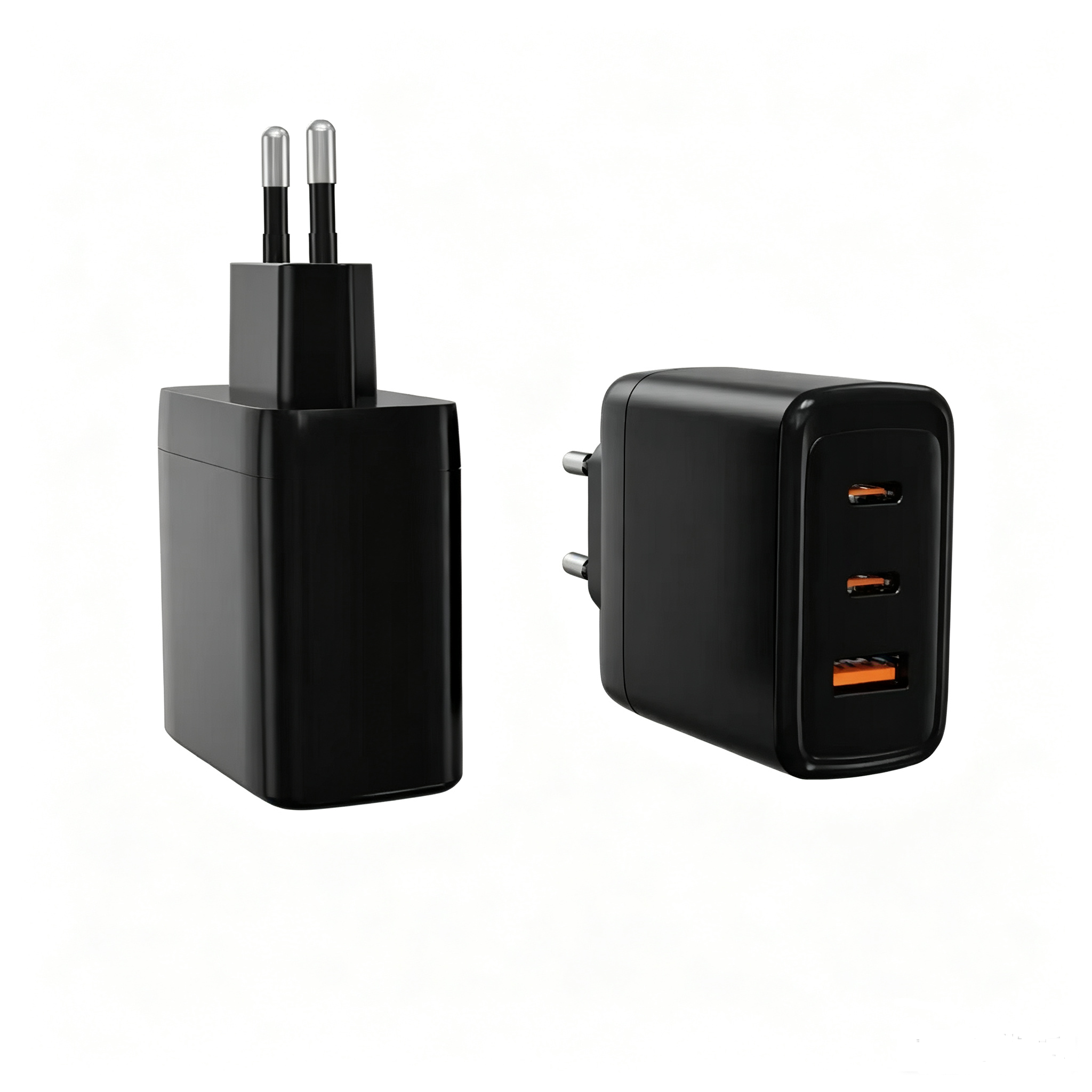 66W 3-Port EU Plug GaN Fast Charger,DonvisTek,66W 3-Port EU Plug GaN Fast Charger