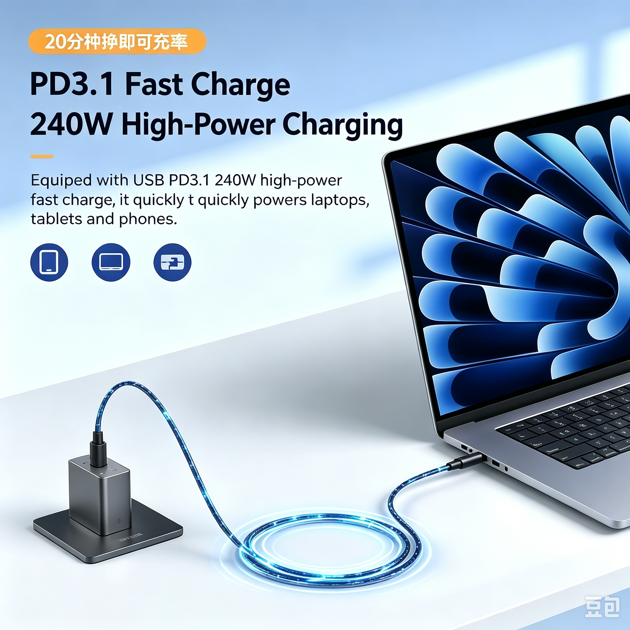 240W USB C Magnetic Charging Cable 120Gbps Data Transfer Braided Cable,DonvisTek,240W USB C Magnetic Charging Cable 120Gbps Data Transfer Braided Cable
