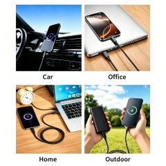 100W USB-C to USB-C Braided Cable | 20Gbps 4K@60Hz Video PD Charging Cable,DonvisTek,100W USB-C to USB-C Braided Cable | 20Gbps 4K@60Hz Video PD Charging Cable
