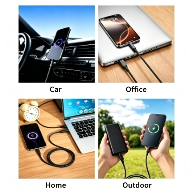 100W USB-C to USB-C Braided Cable | 20Gbps 4K@60Hz Video PD Charging Cable,DonvisTek,100W USB-C to USB-C Braided Cable | 20Gbps 4K@60Hz Video PD Charging Cable