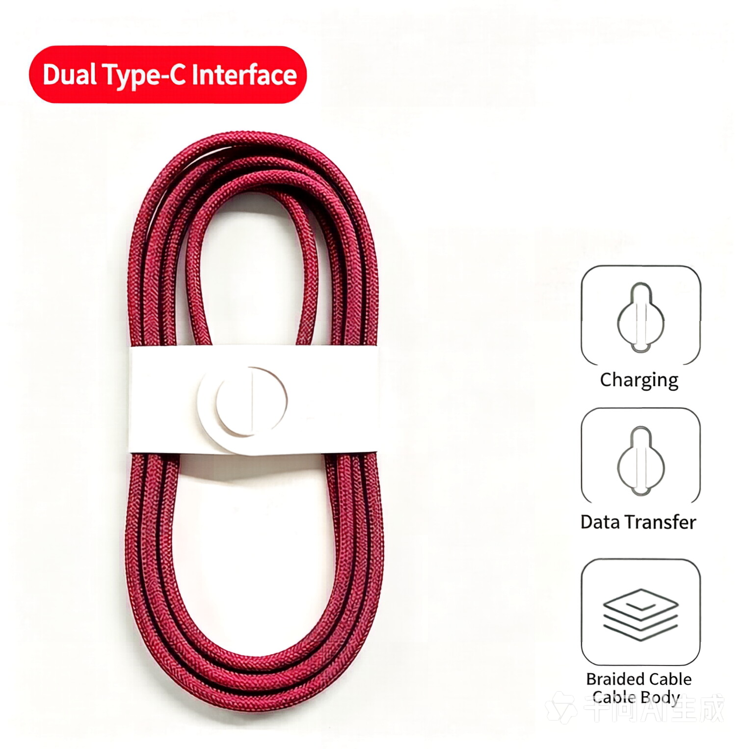 60W Braided USB C to USB C Fast Charging Cable for iPhone 18 Seri,DonvisTek,# 60W Braided USB C to USB C Fast Charging Cable for iPhone 18 Series