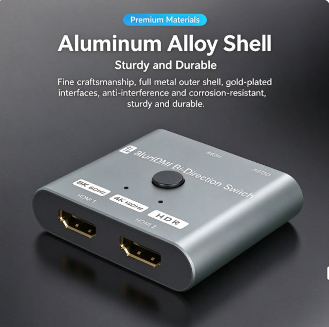 8K HDMI Bi-Directional Switch 2 in 1 Out 1 in 2 Out HDMI 2.1 Switcher,DonvisTek,8K HDMI Bi-Directional Switch 2 in 1 Out 1 in 2 Out HDMI 2.1 Switcher