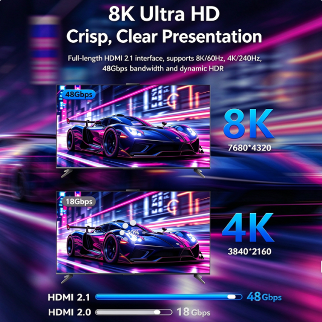 8K HDMI 2.1 Fiber Optic Cable 48Gbps 8K60Hz 4K240Hz HDMI Cable,DonvisTek,8K HDMI 2.1 Fiber Optic Cable 48Gbps 8K60Hz 4K240Hz HDMI Cable