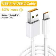 80W TPE USB A to USB C Fast Charging Cable Support SuperDart & SuperVOOC,DonvisTek,80W TPE USB A to USB C Fast Charging Cable Support SuperDart & SuperVOOC