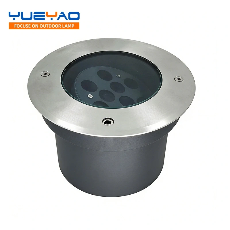 YY-DMD-K304,MY SHOP,Round Stainless Steel Outdoor Inground Up Light