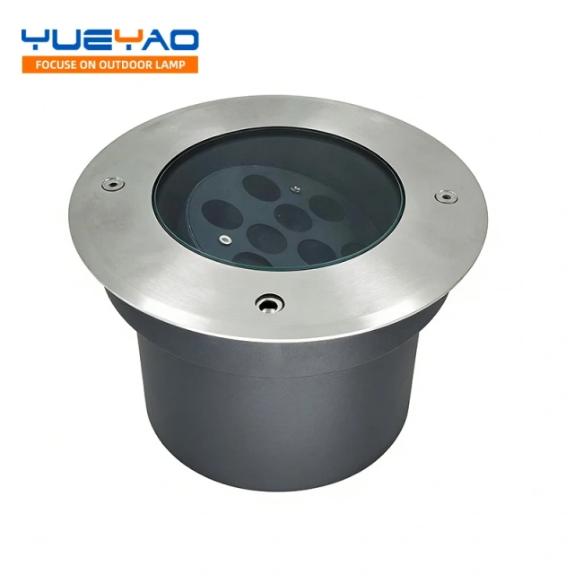 YY-DMD-K304,MY SHOP,Round Stainless Steel Outdoor Inground Up Light