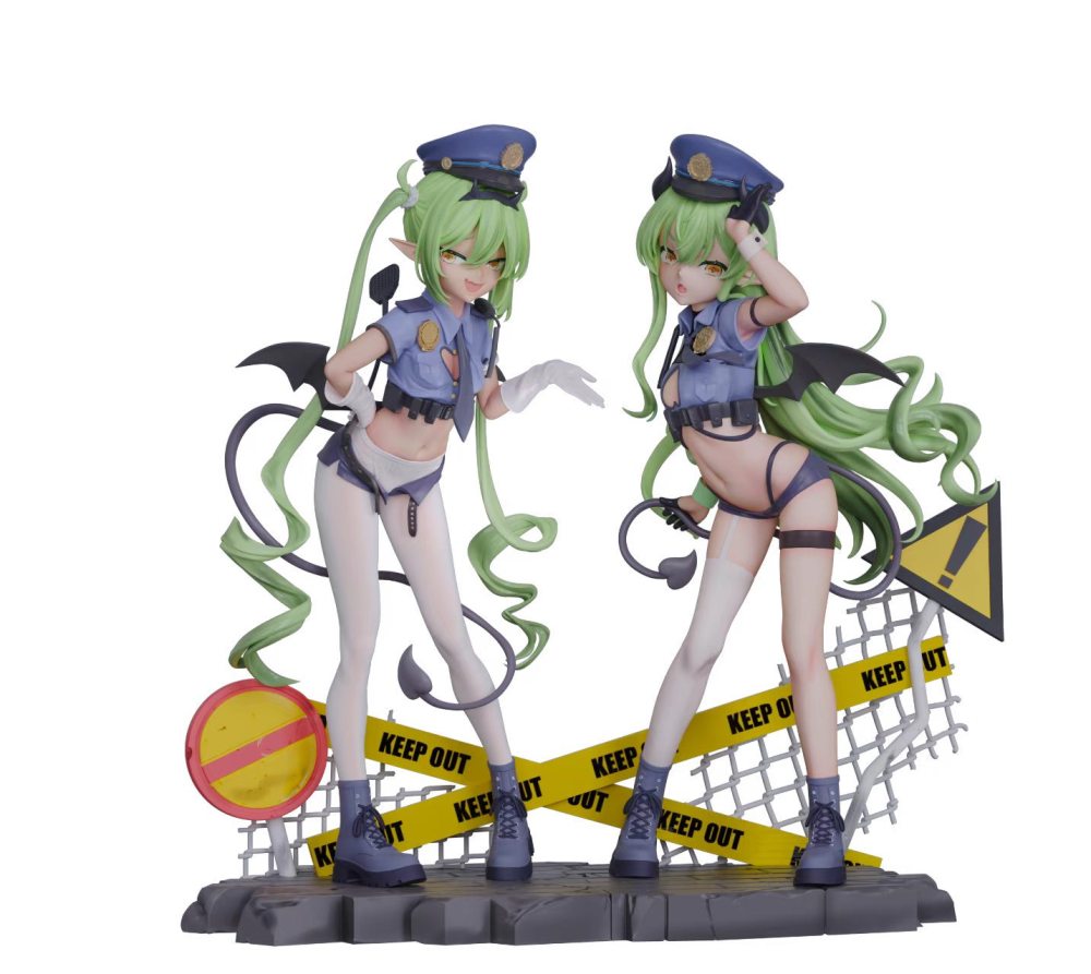 Hikari & Nozomi Police Twins Figure