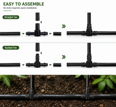 4/7mm Micro Irrigation Barbed Tee Connector,Aquagrowirrigation,4/7mm Micro Irrigation Barbed Tee Connector