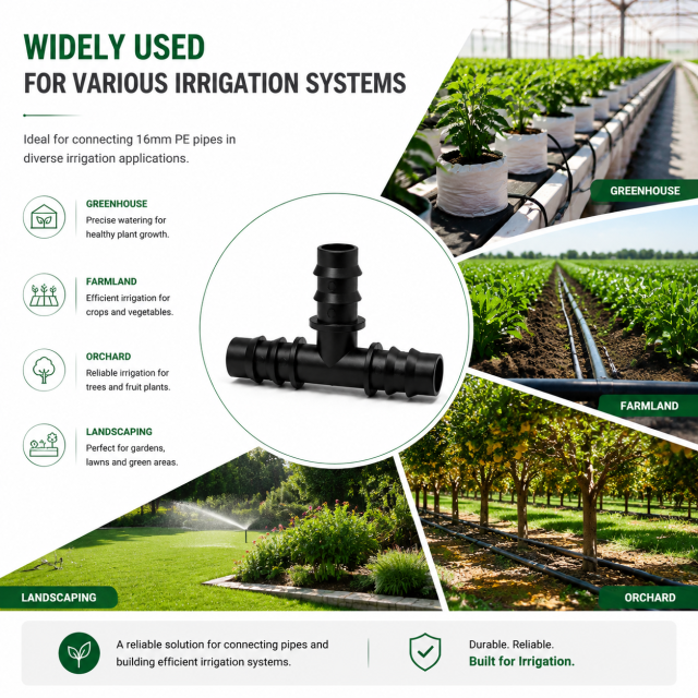 16mm Barbed Irrigation Fittings for PE Pipe Systems,Aquagrowirrigation,16mm Barbed Irrigation Fittings for PE Pipe Systems