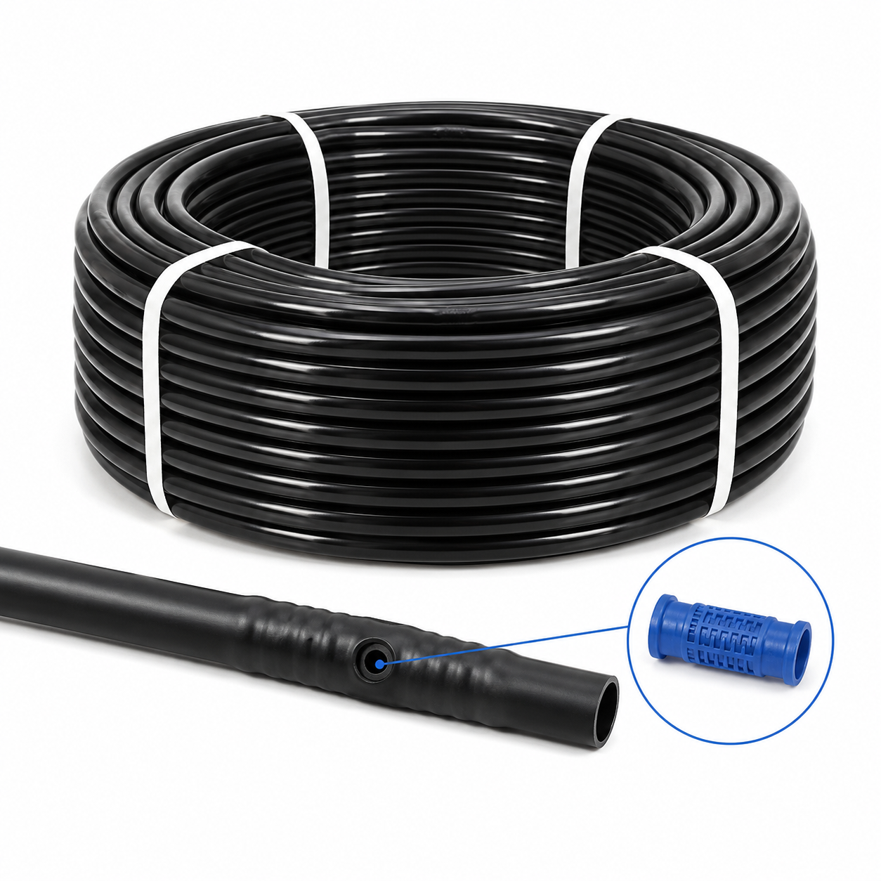 16mm Inline Drip Irrigation Pipe with Built-in Emitters,Aquagrowirrigation,16mm Inline Drip Irrigation Pipe | GrowMate