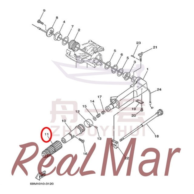 RUBBER  HANDLE (6N0-G2177-00),Dimo,RUBBER  HANDLE (6N0-G2177-00)-Dimo