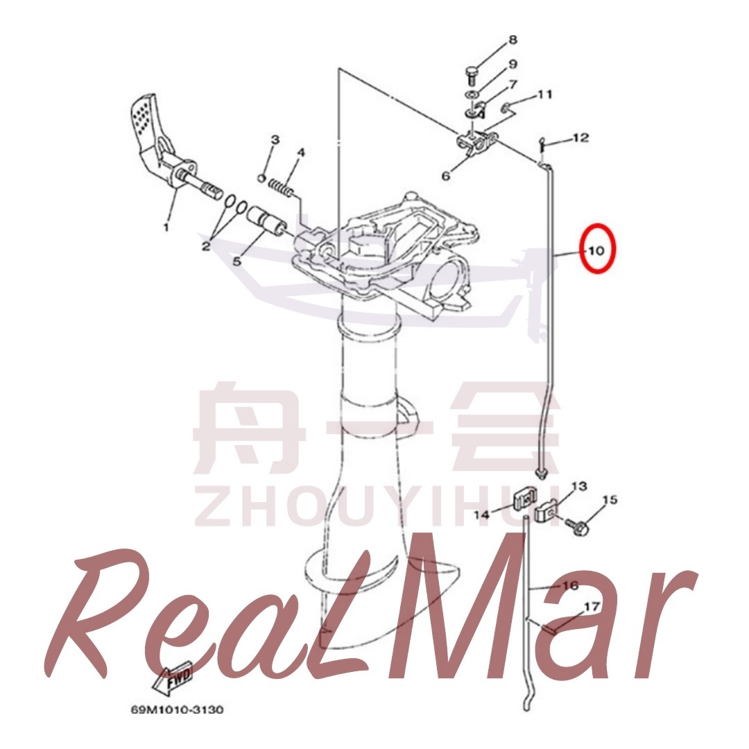 ROD  SHIFT (69M-44143-00),Dimo,ROD  SHIFT (69M-44143-00)-Dimo