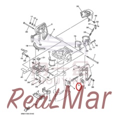 SCREW  TRANSOM CLAMP (6E0-43116-01),Dimo,SCREW  TRANSOM CLAMP (6E0-43116-01)-Dimo