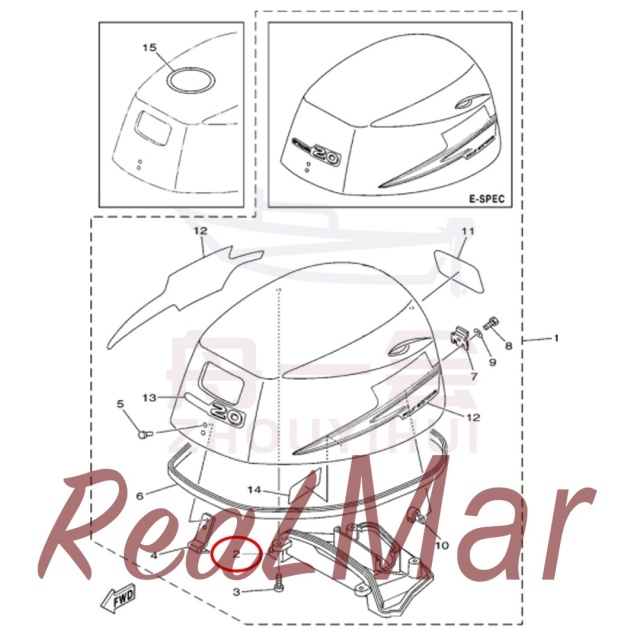 .MOLDING  AIR DUCT (6AH-42613-00),Dimo,.MOLDING  AIR DUCT (6AH-42613-00)-Dimo