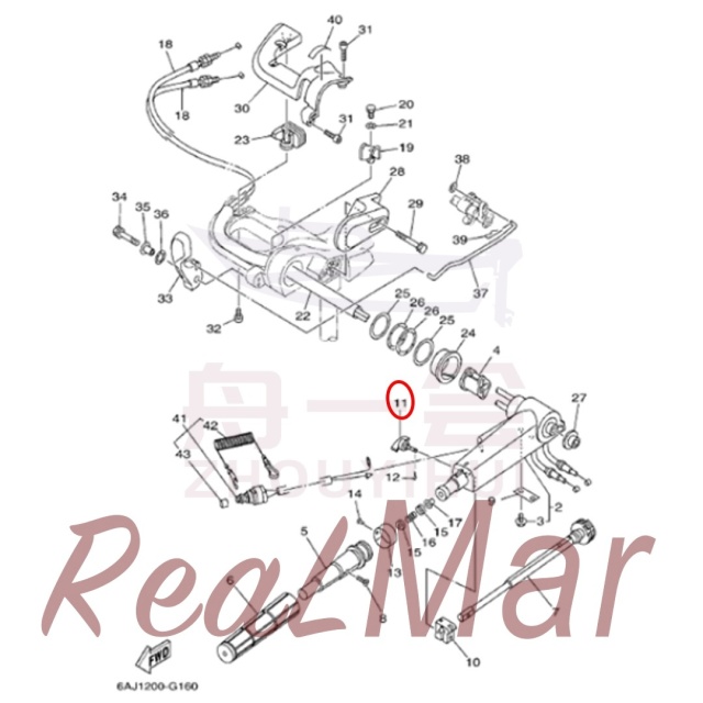 BOLT  FRICTION ADJUSTING (65W-42125-00),Dimo,BOLT  FRICTION ADJUSTING (65W-42125-00)-Dimo