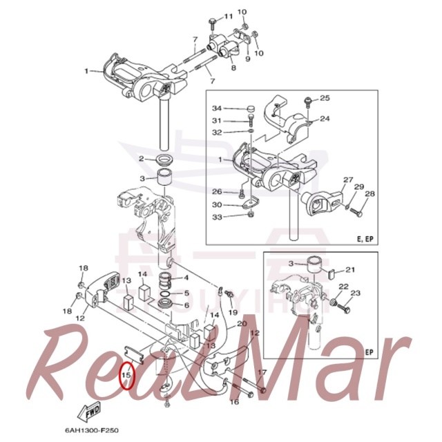 STOPPER  LOWER MOUNT RUBBER (6AH-44574-00),Dimo,STOPPER  LOWER MOUNT RUBBER (6AH-44574-00)-Dimo