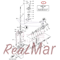 LOWER UNIT ASSY (6AH-45300-00-4D),Dimo,LOWER UNIT ASSY (6AH-45300-00-4D)-Dimo