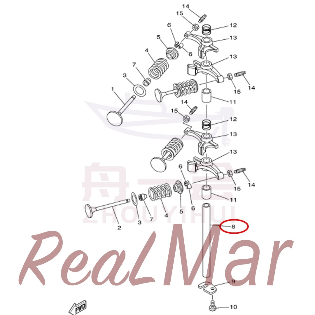 SHAFT  ROCKER (66M-12146-00),Dimo,SHAFT  ROCKER (66M-12146-00)-Dimo