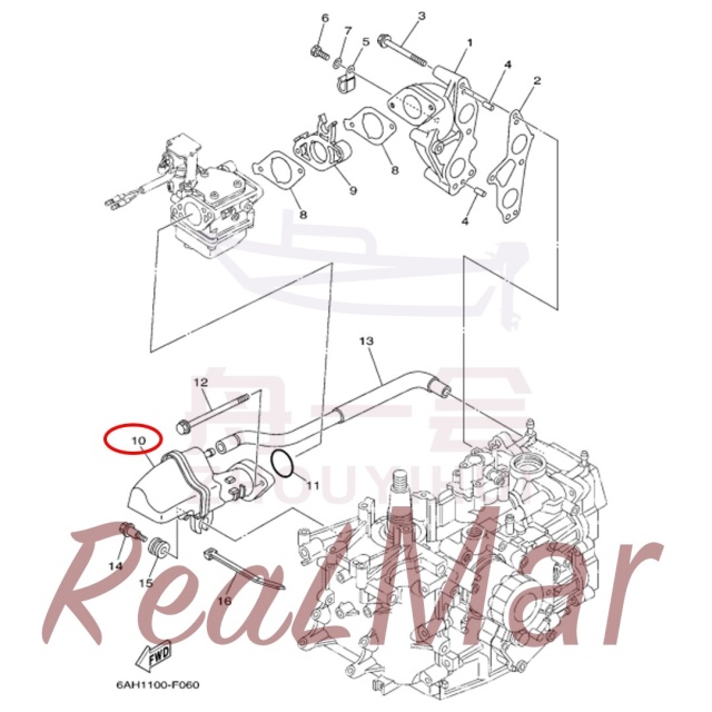 SILENCER ASSY  INTAKE (6AH-14440-00),Dimo,SILENCER ASSY  INTAKE (6AH-14440-00)-Dimo