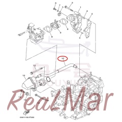 PIPE  BREATHER (6AH-15373-00),Dimo,PIPE  BREATHER (6AH-15373-00)-Dimo