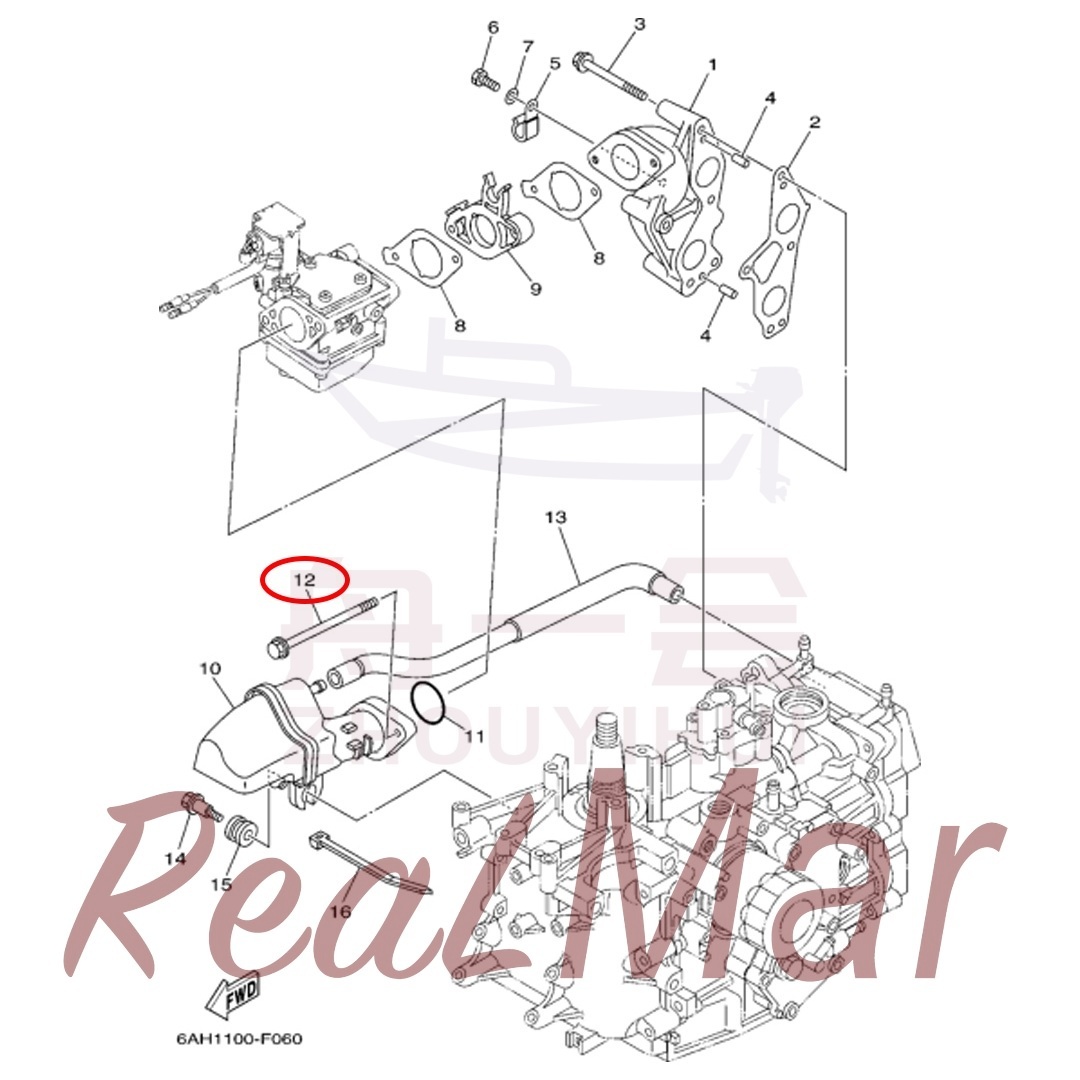 BOLT  FLANGE (95895-06100),Dimo,BOLT  FLANGE (95895-06100)-Dimo