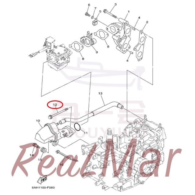 BOLT  FLANGE (95895-06100),Dimo,BOLT  FLANGE (95895-06100)-Dimo