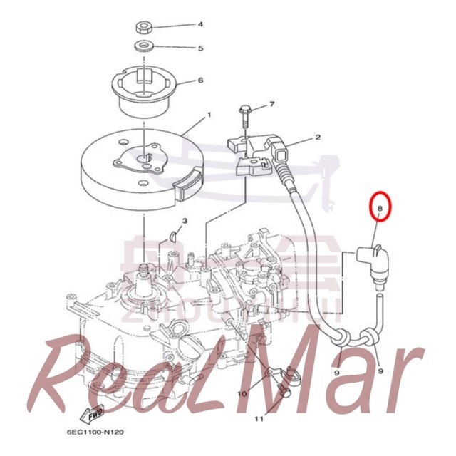 PLUG CAP ASSY (6BX-82370-00),Dimo,PLUG CAP ASSY (6BX-82370-00)-Dimo