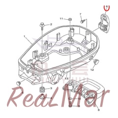 COWLING CLAMP COMP. (68T-42801-00),Dimo,COWLING CLAMP COMP. (68T-42801-00)-Dimo