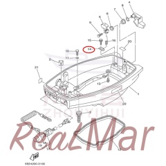 HOOK  SPRING (66T-43144-00),Dimo,HOOK  SPRING (66T-43144-00)-Dimo