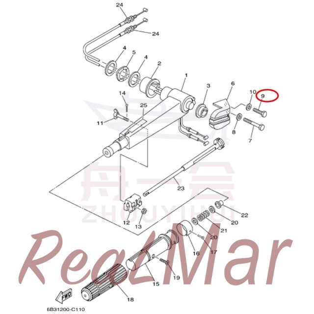 BOLT (97095-08030),Dimo,BOLT (97095-08030)-Dimo