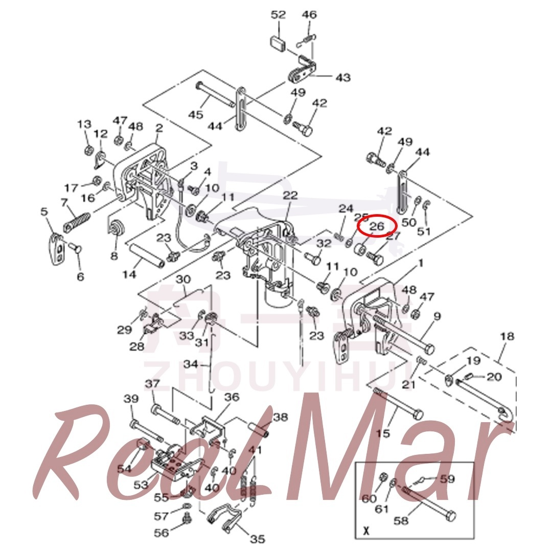 SEAL  DAMPER (676-43373-00),Dimo,SEAL  DAMPER (676-43373-00)-Dimo