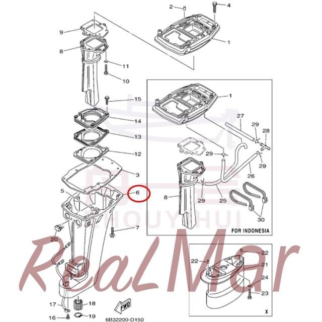 CASING  UPPER (682-45111-05-4D),Dimo,CASING  UPPER (682-45111-05-4D)-Dimo