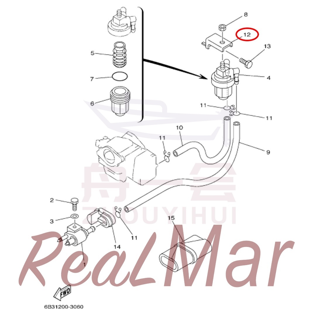 BRACKET  FILTER (648-24566-02),Dimo,BRACKET  FILTER (648-24566-02)-Dimo