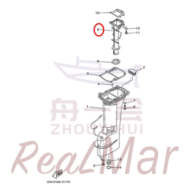 MANIFOLD  EXT. 1 (65F-41131-00-5B),Dimo,MANIFOLD  EXT. 1 (65F-41131-00-5B)-Dimo