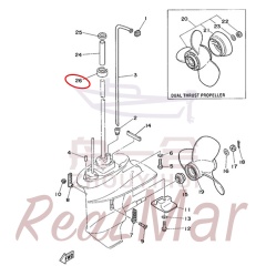 GROMMET  WATER TUBE 2 (63V-44376-00),Dimo,GROMMET  WATER TUBE 2 (63V-44376-00)-Dimo