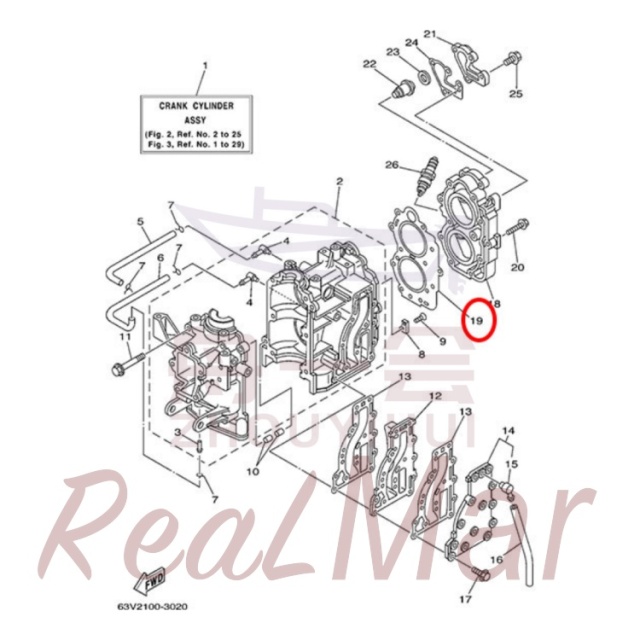 GASKET  CYLINDER HEAD 1 (63V-11181-A1),Dimo,GASKET  CYLINDER HEAD 1 (63V-11181-A1)-Dimo