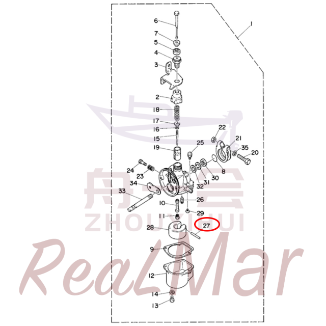 .PIN  FLOAT (6A1-14386-00),Dimo,.PIN  FLOAT (6A1-14386-00)-Dimo