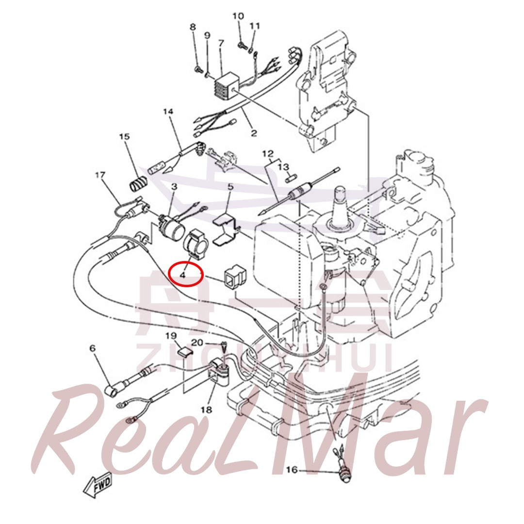 HOLDER  RELAY (6G1-81952-00),Dimo,HOLDER  RELAY (6G1-81952-00)-Dimo