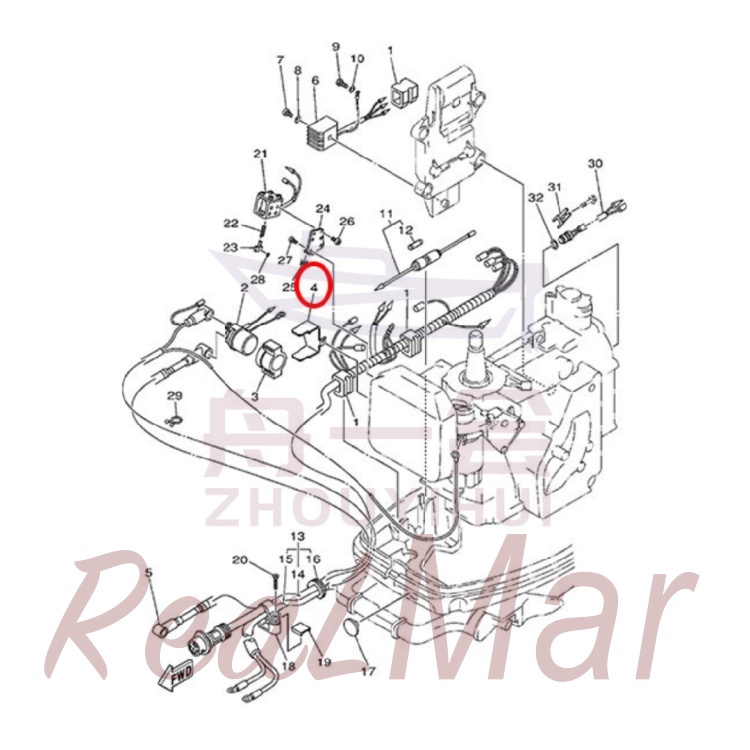 PLATE  SWITCH FITTING (61T-81945-01),Dimo,PLATE  SWITCH FITTING (61T-81945-01)-Dimo