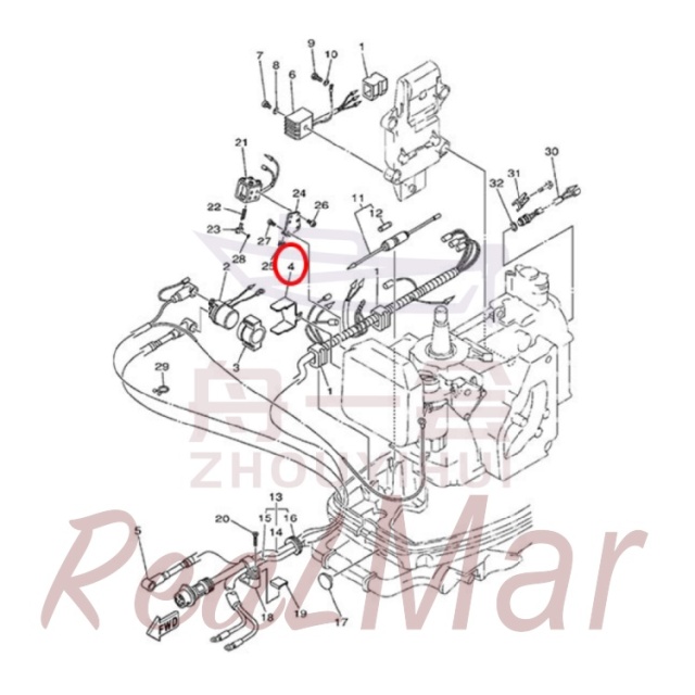 PLATE  SWITCH FITTING (61T-81945-01),Dimo,PLATE  SWITCH FITTING (61T-81945-01)-Dimo