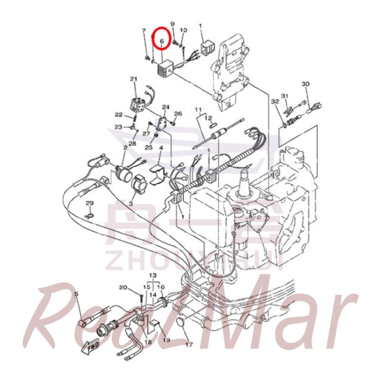 RECTIFIER ASSY (664-81970-61),Dimo,RECTIFIER ASSY (664-81970-61)-Dimo