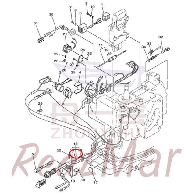 .WIRE HARNESS ASSY (61T-82590-00),Dimo,.WIRE HARNESS ASSY (61T-82590-00)-Dimo