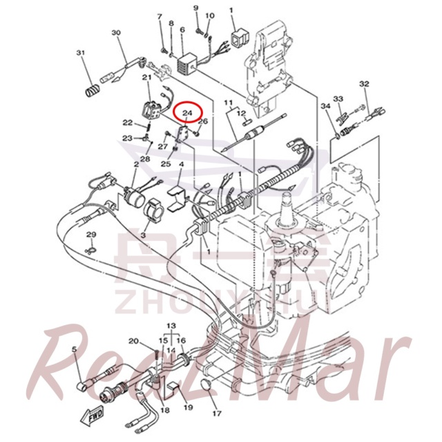STAY  SOLENOID (61T-86112-00),Dimo,STAY  SOLENOID (61T-86112-00)-Dimo