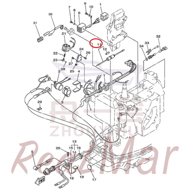 FUSE HOLDER ASSY (6G1-82151-00),Dimo,FUSE HOLDER ASSY (6G1-82151-00)-Dimo