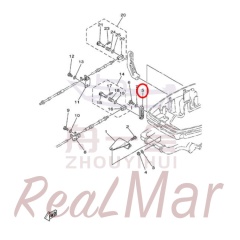 THROTTLE LEVER  CONTROL (648-48534-50-4D),Dimo,THROTTLE LEVER  CONTROL (648-48534-50-4D)-Dimo
