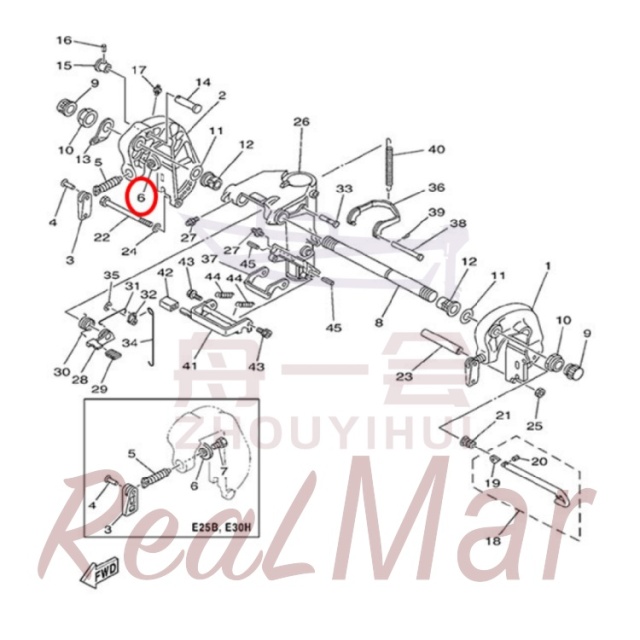 PAD  TRANSOM CLAMP (648-43114-01),Dimo,PAD  TRANSOM CLAMP (648-43114-01)-Dimo