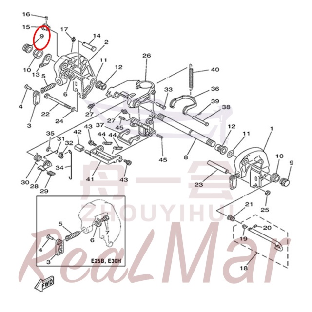 CAP  CLAMP BRACKET (6G5-43145-01),Dimo,CAP  CLAMP BRACKET (6G5-43145-01)-Dimo
