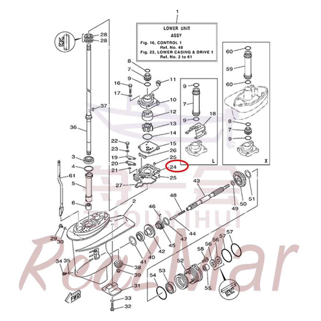 HOUSING  BEARING (61N-45331-00-5B),Dimo,HOUSING  BEARING (61N-45331-00-5B)-Dimo